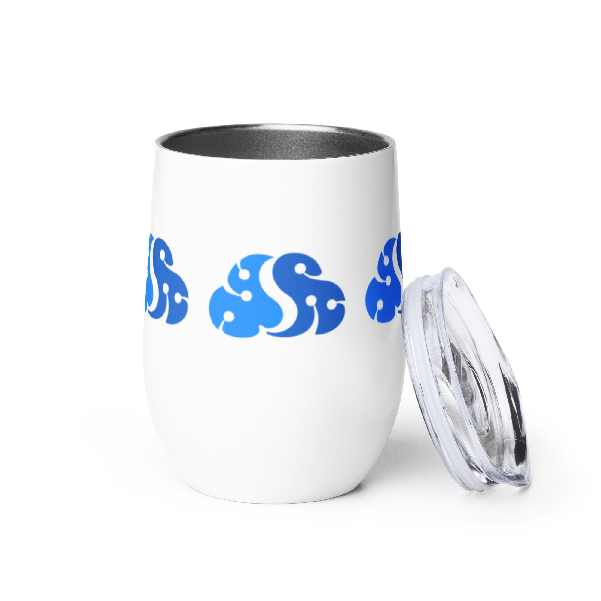 SmarterU Brain Icon Wine Tumbler